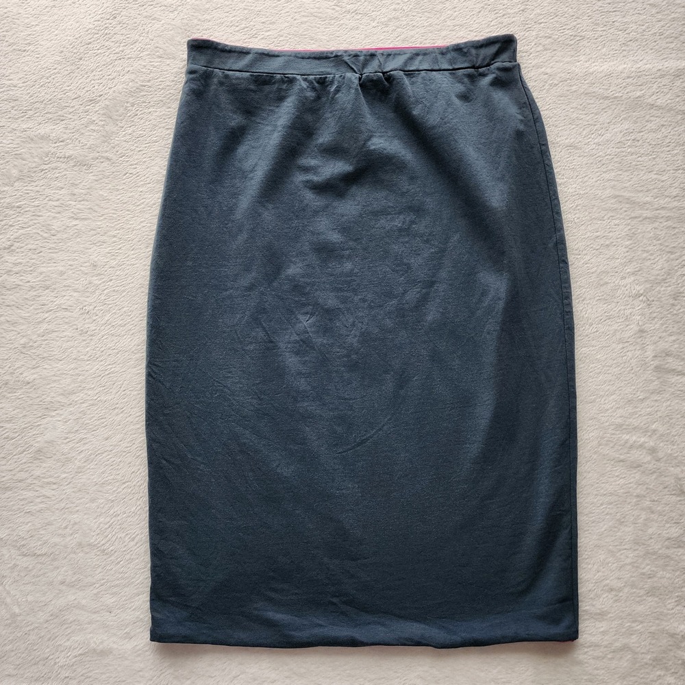 Synergy Organic‎ Clothing Pencil Skirt XS Gray Pink Reversible Organic Cotton